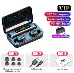 TWS F9-5 Безжични Bluetooth 5.3 Слушалки Черни