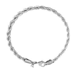 Elegant Women’s Bracelet – 925 Sterling Silver Twist Bangle Cuff