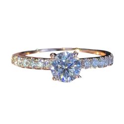Elegant Women’s Ring with Sparkling Rhinestones – Classic Wedding or Party Accessory