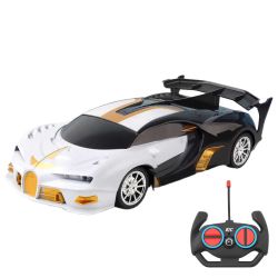 1/18 RC Car with LED Lights – High Speed 2.4G Remote Control Racing Car for Kids