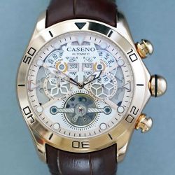 CASENO 58284 автоматичен турбийон часовник, пълен календар