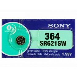 SONY 364 / SR621SW Watch Battery 1.55V Silver Oxide