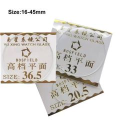 BOSFIELD Mineral Watch Crystal 1mm Flat Glass 30-40mm diameter