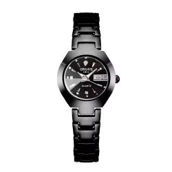 ORUSS дамски кварцов часовник 25мм черен с календар