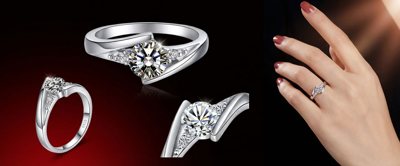 Дамски пръстен JEXXI 925 стерлингово сребро с AAA циркон